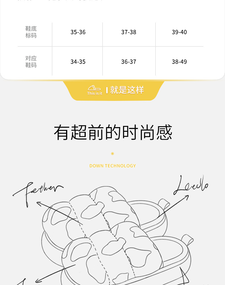 爆款奶牛防水棉拖鞋时尚百搭增高居家户外冬季保暖加绒拖鞋批发详情6