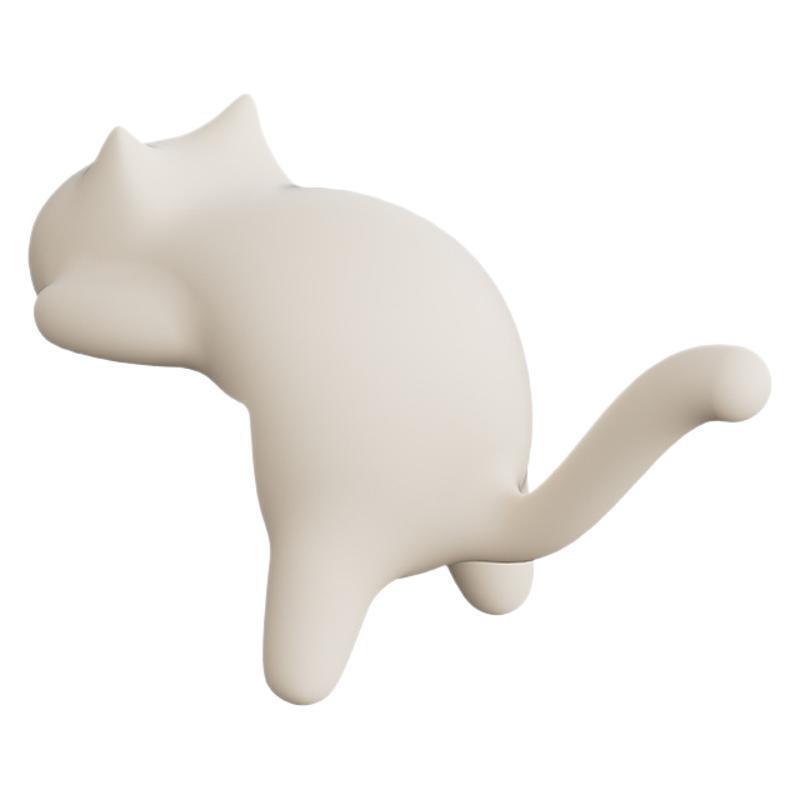 小猫咪桌面书包挂钩免打孔无痕强承重钩子学生课桌侧边多功能钥匙|undefined
