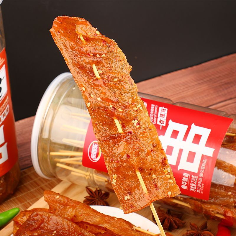 余同樂老式大辣串大擼串辣條甜辣味素食豆製品懷舊童年零食小吃