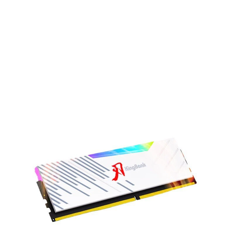 DDR5 KingBank серия Blade с RGB-полосой, белая память, 16–64 ГБ комплект, до 7200 МГц