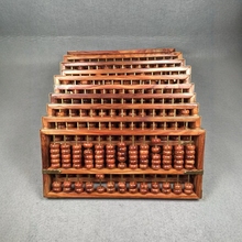 批发海南黄花梨小型迷你木质工艺算盘十三开海黄算盘男女款随手礼