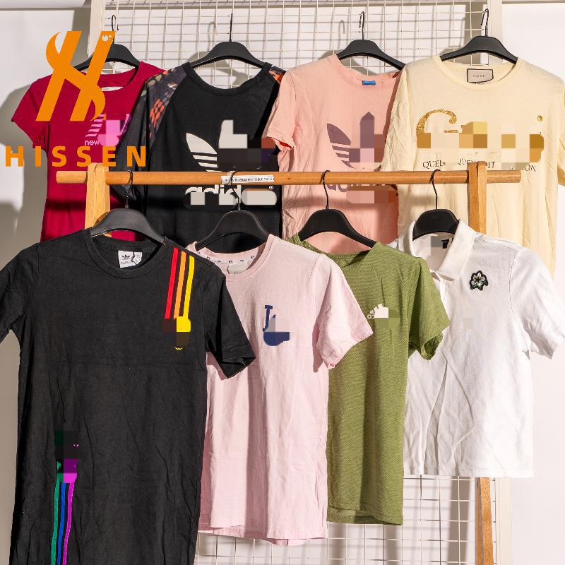 Usedbranclothes二手衣服 夏季短袖混合品牌印花服装出口罗马尼亚