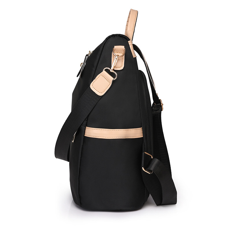 Bolso mujer 2024 nueva mochila de mujer moda contraste color multifunción de doble uso mochila antirrobo mochila de viaje marea