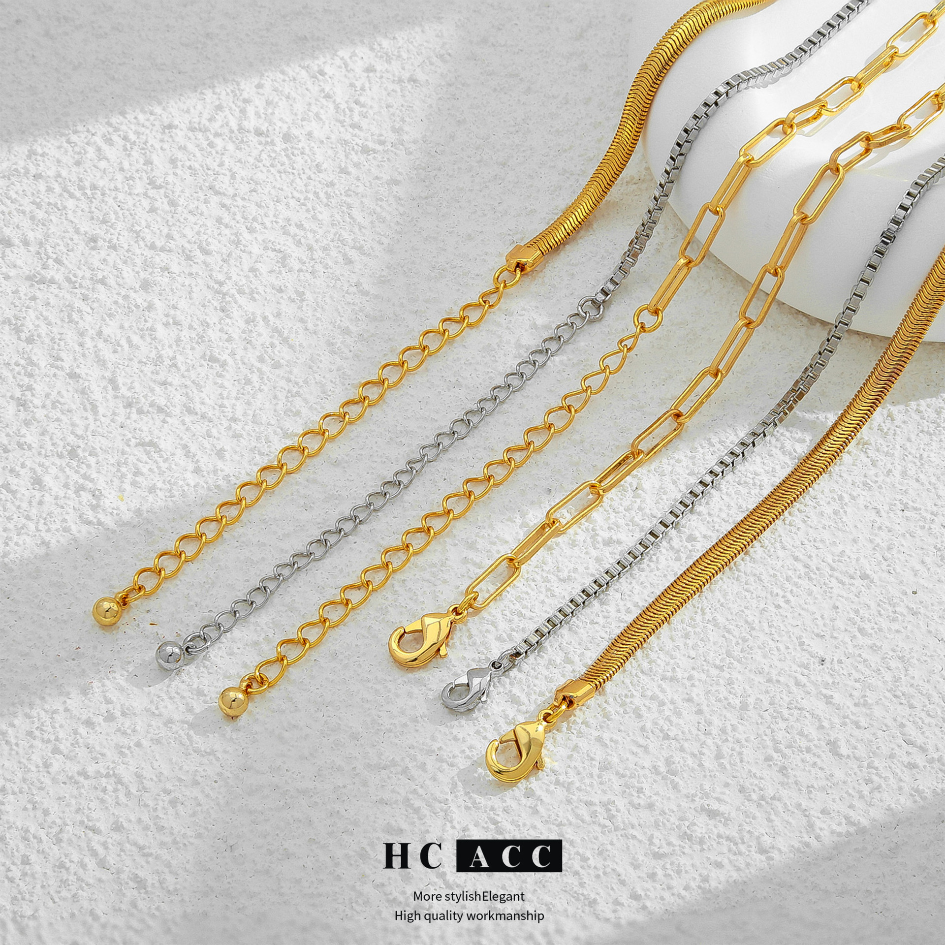 european-and-american-cross-border-plating-design-sense-exquisite-high-sense-snake-twist-rope-layered-necklace-irregular-clavicle-chain-necklace-jewelry