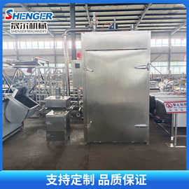 烤鸡烤鸭熟食蒸煮上色机 500型腊肉红肠烟熏设备 果木腊肠熏制机