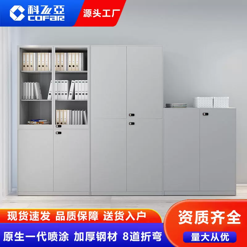 科飞亚文件柜钢制浴室健身房储物更衣储物柜矮柜资料柜金属柜收纳