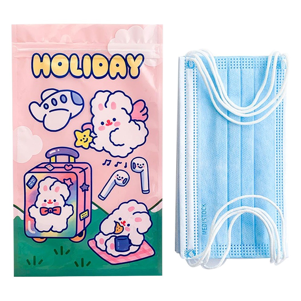 Lindo conejo embalaje auto-Sellado bolsa de embalaje snack sellado bolsa de almacenamiento pequeña bolsa de cordón bolsa de regalo de la joyería precio único