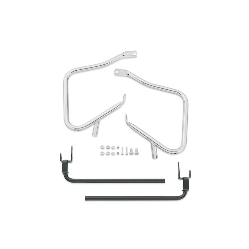 Harley Gliding Supreme Street Flagship Highway st Double Light Road King Modified Side Box Bumper Bars 14-23