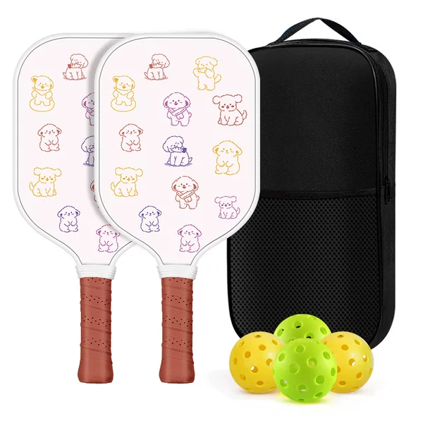 Fiberglass Children's Pickleball Racket Set Carbon Fiber Pickleball Racket Honeycomb Board Pickleball