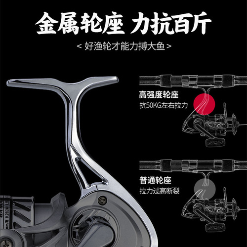 Chibian all-metal fishing reel GA series spinning wheel metal rocker arm fishing reel sea rod wheel road sub-wheel fishing wheel wholesale