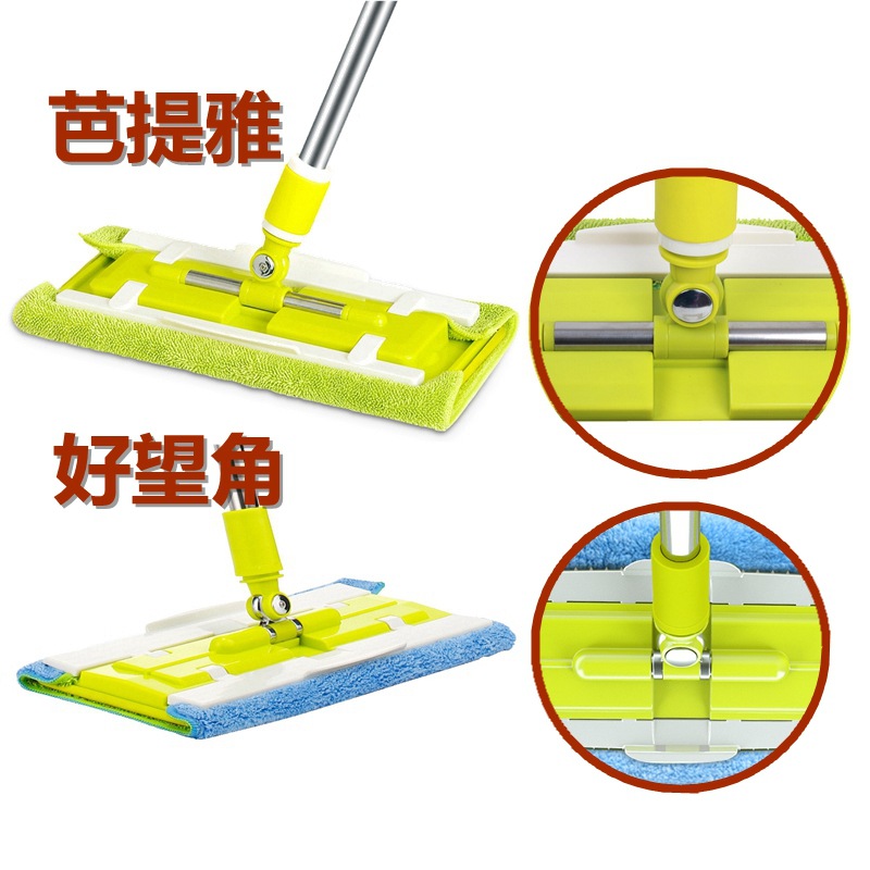 1S2J批发芭提雅好望角平板拖把夹固式地板擦加厚纤维拖布夹布一拖