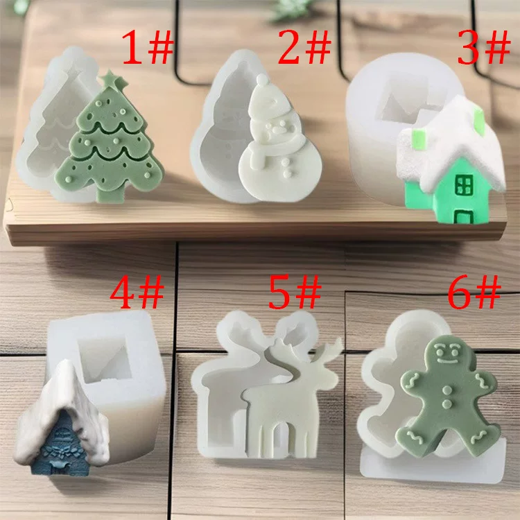 Праздничная ароматерапия компактная Christmas, свеча ручной работы, силиконовая форма