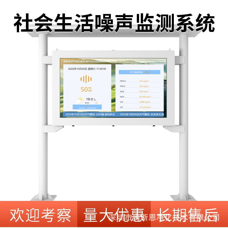 娱乐场所噪声智能自动监测系统 广场健身噪声污染监测管控方案