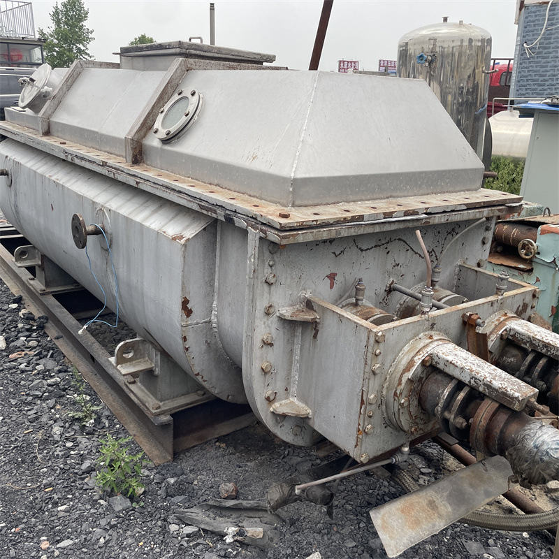 转让二手双轴桨叶干燥机  空心式干燥设备 工业污泥干燥机