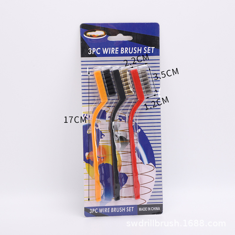 Kitchen Stove Brush, Gas Stove Cleaning Brush, 3-Pack Multi-Functional Cleaning and Degreasing Brush, Range Hood Cleaning