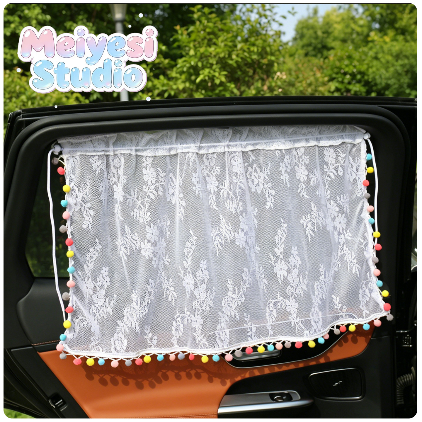 Cortina solar montada en automóviles ventana lateral trasera ventana ventosa cortina solar para niños cortina solar para automóviles para bebés cortina solar para automóviles image 3