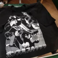 WHO CARE Винтажная энциклопедия GunsmithCats blacktee Кошачий Глаз Женщина Стрелок День День с короткими рукавами