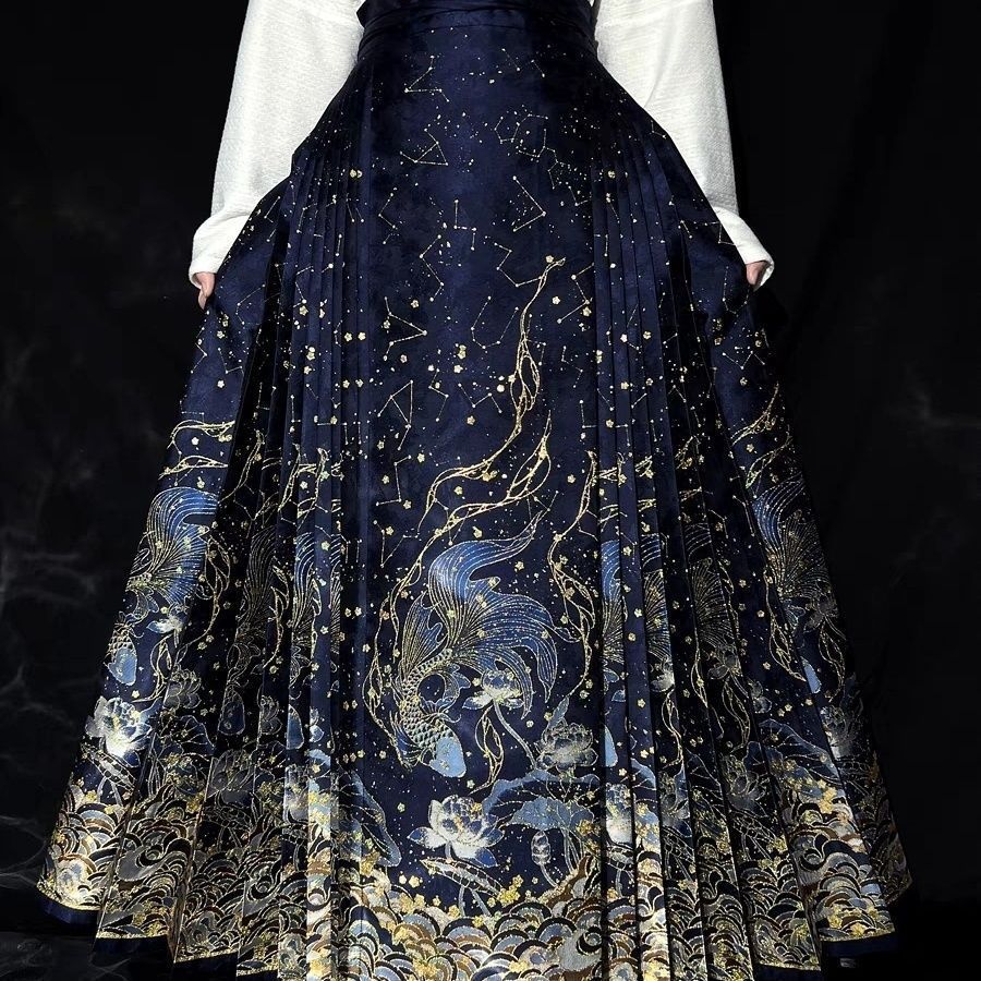 New Horse Face Skirt [Dream Galaxy] Guofeng Adult Slim Female Song Style Female Hanfu Daily Commuter
