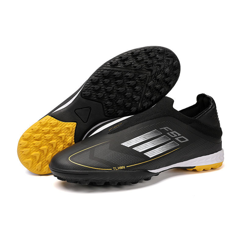 Zapatos de Fútbol de Corte Bajo para Adulto de TPU y Goma Transpirables para Césped Natural y Artificial