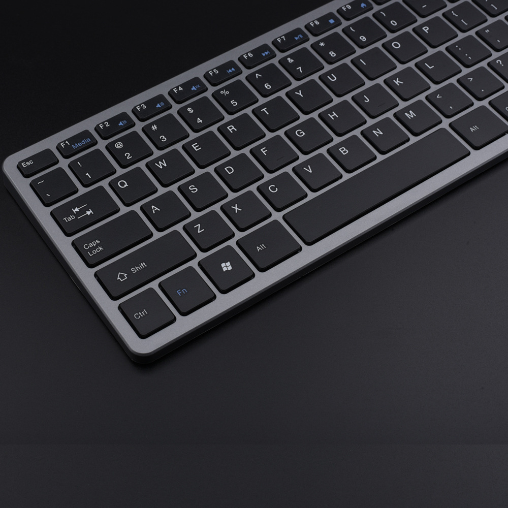 Ventas directas de fábrica tres-modelo inalámbrico Bluetooth chocolate teclado ratón recargable conjunto 2,4g teclado de ratón recargable