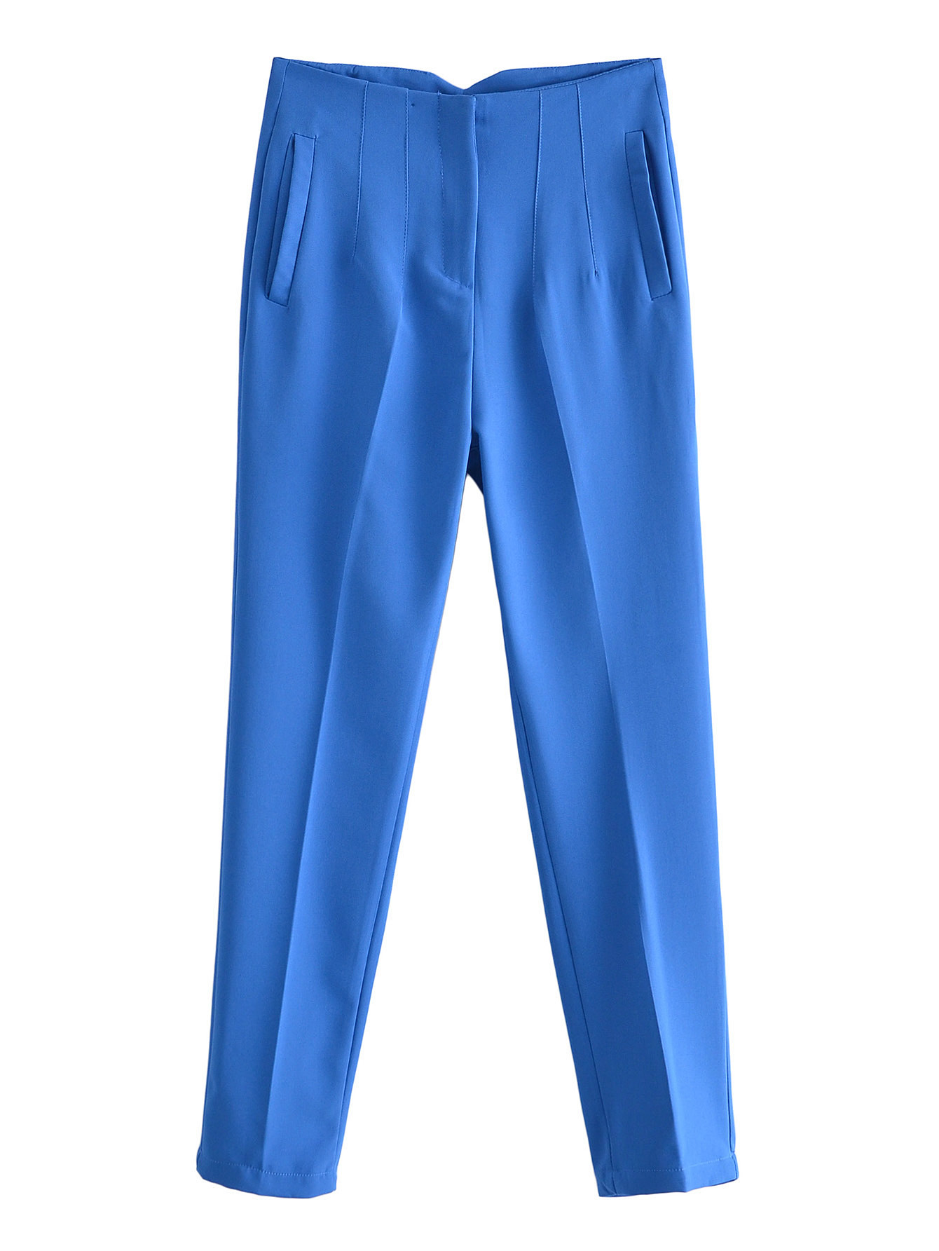 233g Weight Full Length Pants Length Polyester Fabric Type Mid Waist Waist Line Casual Pants Pants Type Street Occasion Regular Fit Fit Type Solid Color Pattern Summer, Spring Season Women'S Gender Streetwear Style Women's Street Streetwear Solid Color Full Length Casual Pants 2