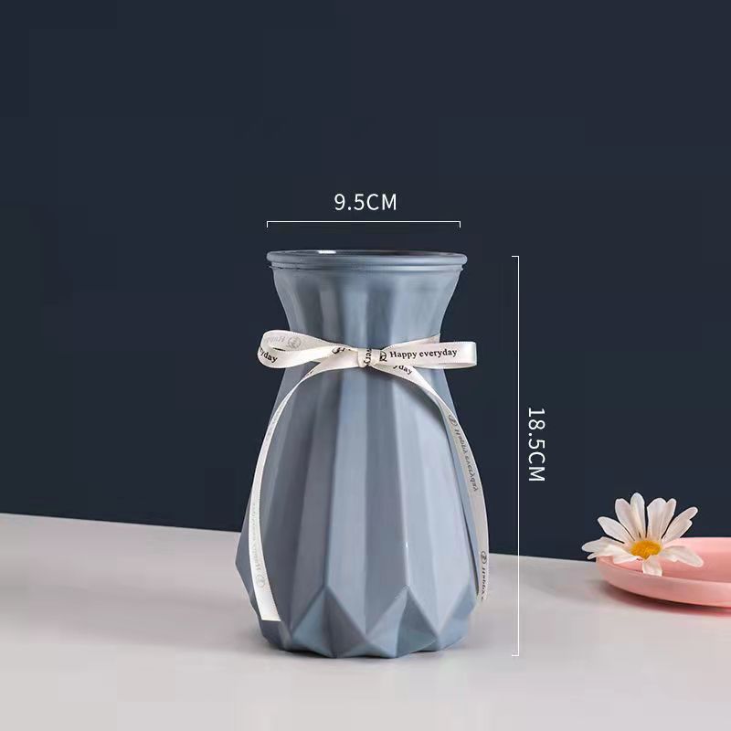 Creativo de porcelana-como florero de vidrio esmerilado flor seca flor artificial flor hidropónica accesorios de cámara decoración de escritorio arreglo floral