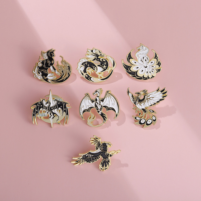 Alloy Material Cartoon Style Pin Animal Alloy Plating Unisex Brooches