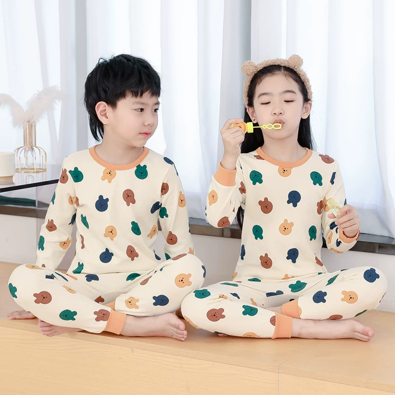 Демисезонный детский комплект, хлопковое термобелье, тепло pijama