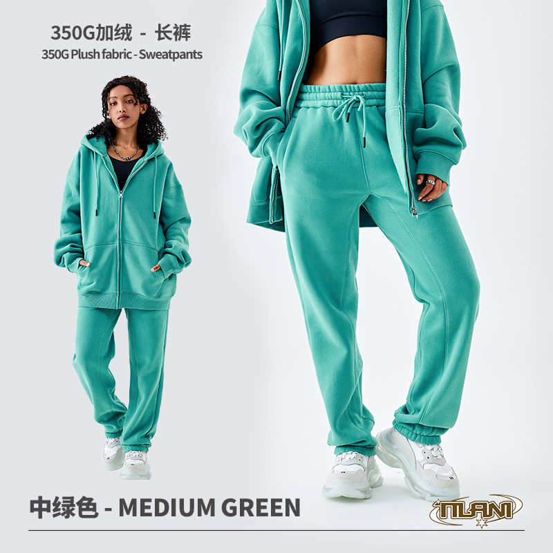 TILANI suéter de los hombres transfronteriza traje deportivo casual moda suéter de color sólido de los hombres y las mujeres simple cremallera Sudadera con capucha