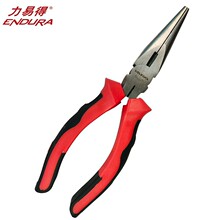 ENDURA/力易得工业级尖嘴钳8/6寸电工专用钢丝钳家用剪线老虎钳子