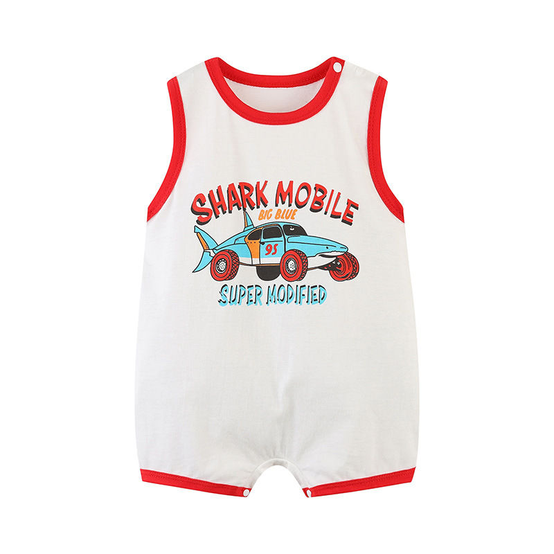 Bebé mono verano bebé sin mangas chaleco mameluco bebé baloncesto ropa recién nacido Ropa Deportiva mameluco fino