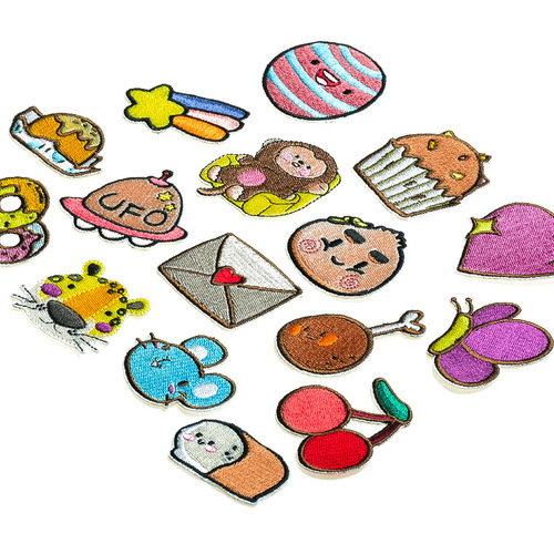 Original computer embroidered patch embroidered animal monkey butterfly accessories diy patch patch rainbow embroidered cloth patch