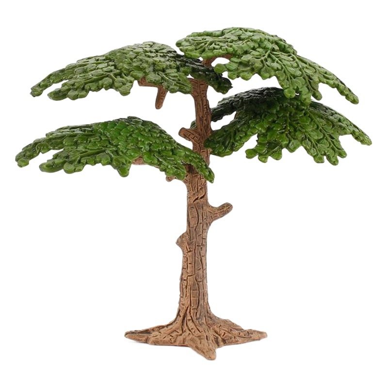 Transfronterizos creativos dinosaurios mundo micro paisaje simulación árboles diy plato de arena hecha a mano planta árbol modelo de decoración