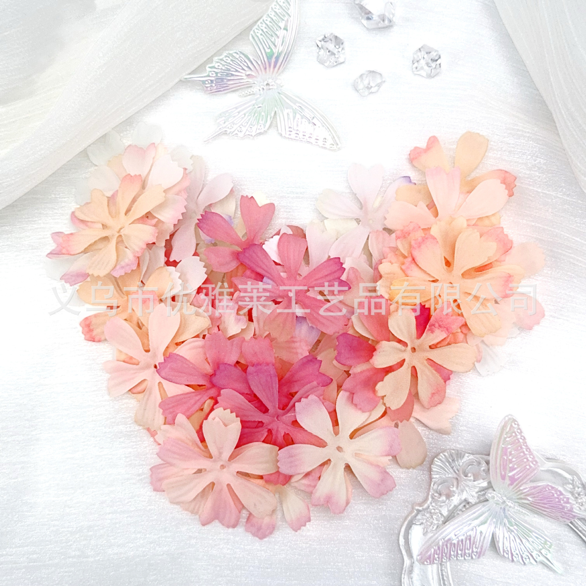 Star language flower simulation 5cm star rain flower piece diy simulation petal Chinese clothing accessories clothing headdress flower accessories batch