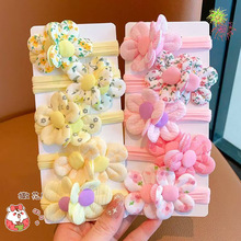 女童花朵发绳儿童2025新款橡皮筋发圈宝宝头绳5根装