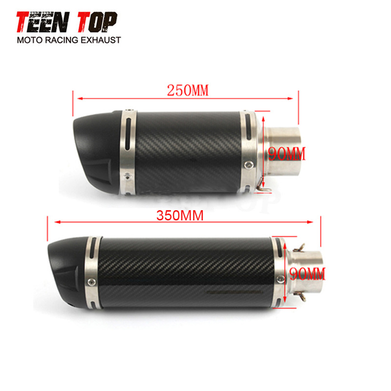 Motorcycle Modified Carbon Fiber Lv Exhaust Pipe 400Nk F02 Cbr500R Stepless 300