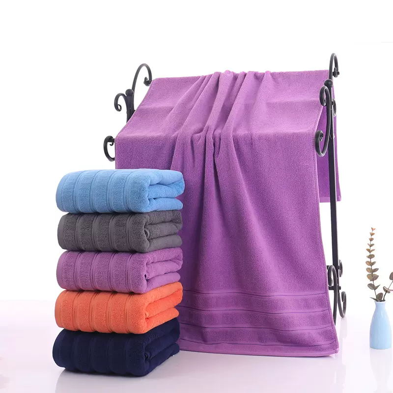 32股全棉大浴巾批发 成人礼品浴巾酒店民宿纯棉不掉毛大浴巾定制