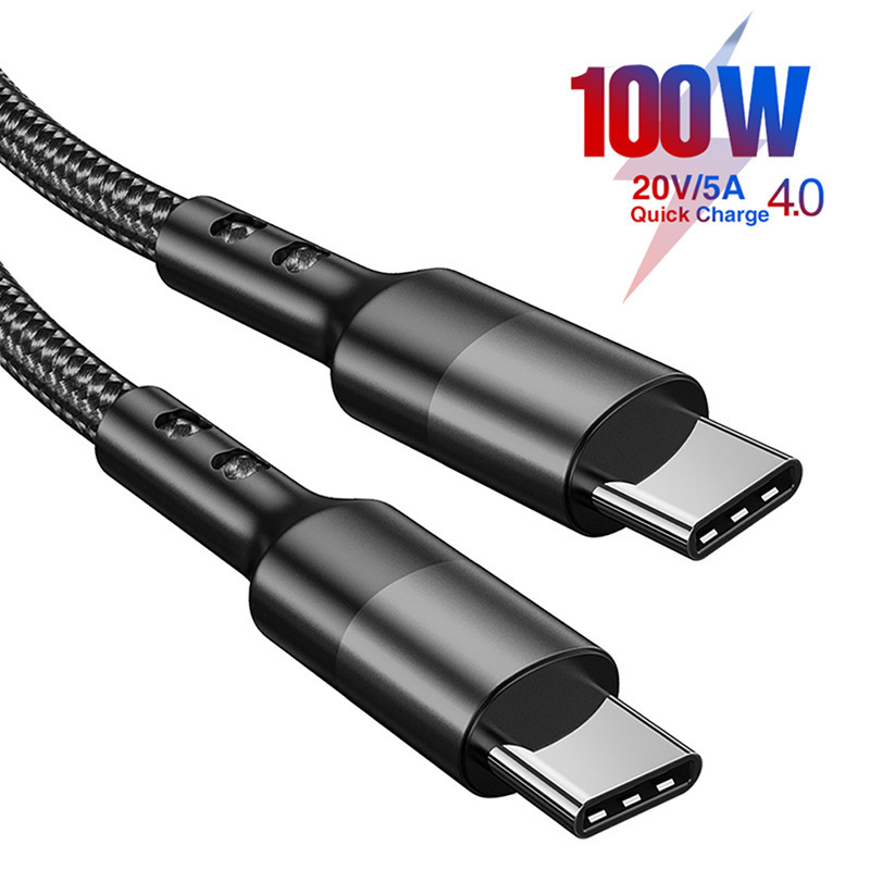 1 m 2 m 100W USB C to USB-C line USBC PD fast charging line USBC for Apple Samsung