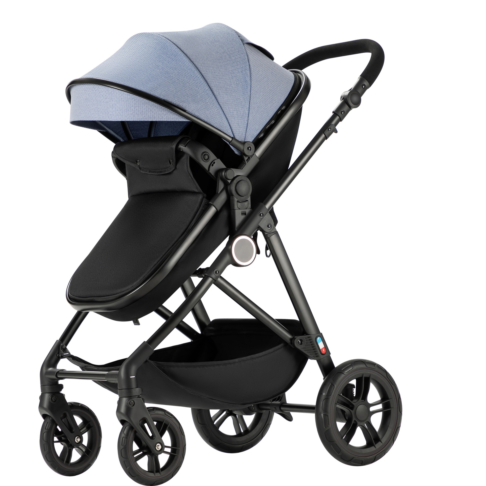 F8-2 Can Sit, Recline, and Fold; High-View Four-Wheel Baby Stroller; Two-Way Lightweight Foldable Baby Pushchair