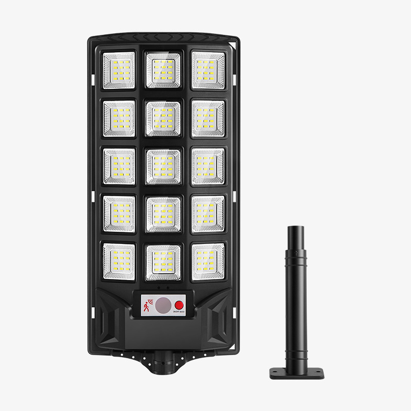 Integrado al aire libre, tres lados, modelo led, farola solar, iluminación de inducción del cuerpo humano para el hogar, luz de jardín impermeable
