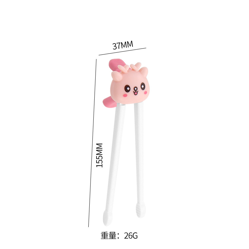 핑크 [꼬마사슴] 호랑이 입 훈련 젓가락
