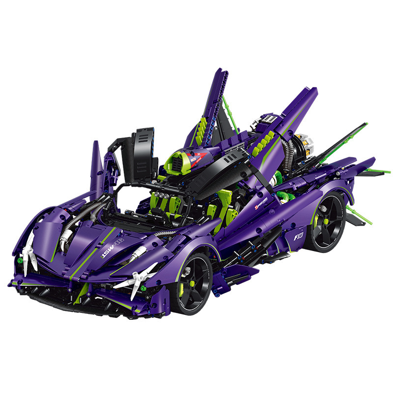 Guli10614 Super Running serie Apollo Evo modelo de automóvil ensamblaje de pequeños bloques de partículas juguetes adornos