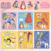 Kpop girl group dress-up 6 stickers*1