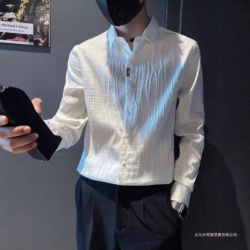 New Stylish and Cool Long-Sleeve Men's Slim-Fit Shirt, 2026 New Autumn Unique and Super Stylish Trendy Brand Shirt