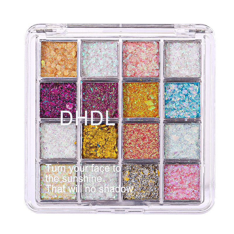 DHDL アイシャドウ接着剤不使用パフォーマンスステージメイクジェルスパンコールカラーアイシャドウ cos 61 パフォーマンスメイク|undefined