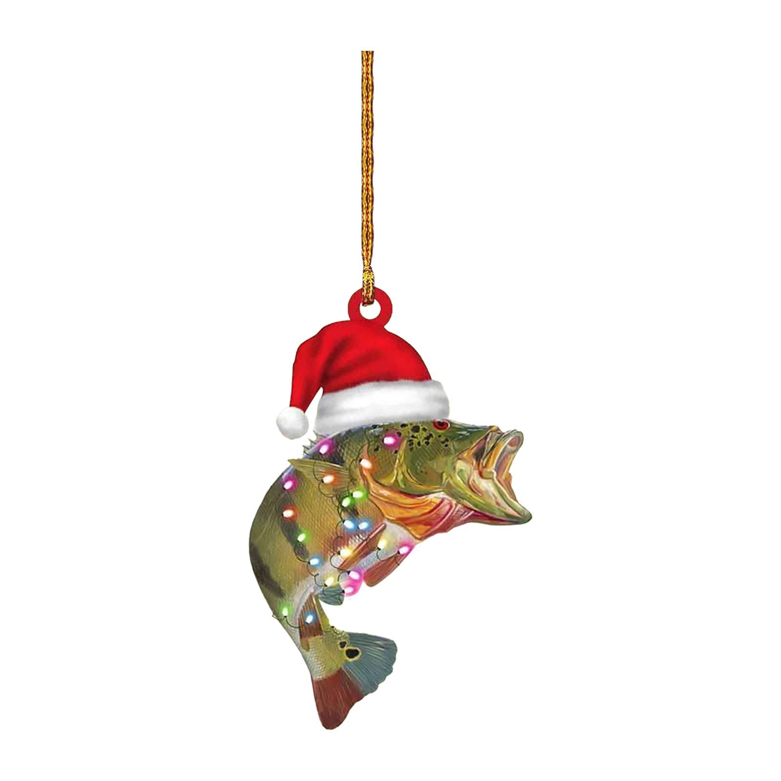 Venta directa creativa transfronteriza personalizada bajo verde coche de navidad acrílico plana adornos de decoración de navidad image 12