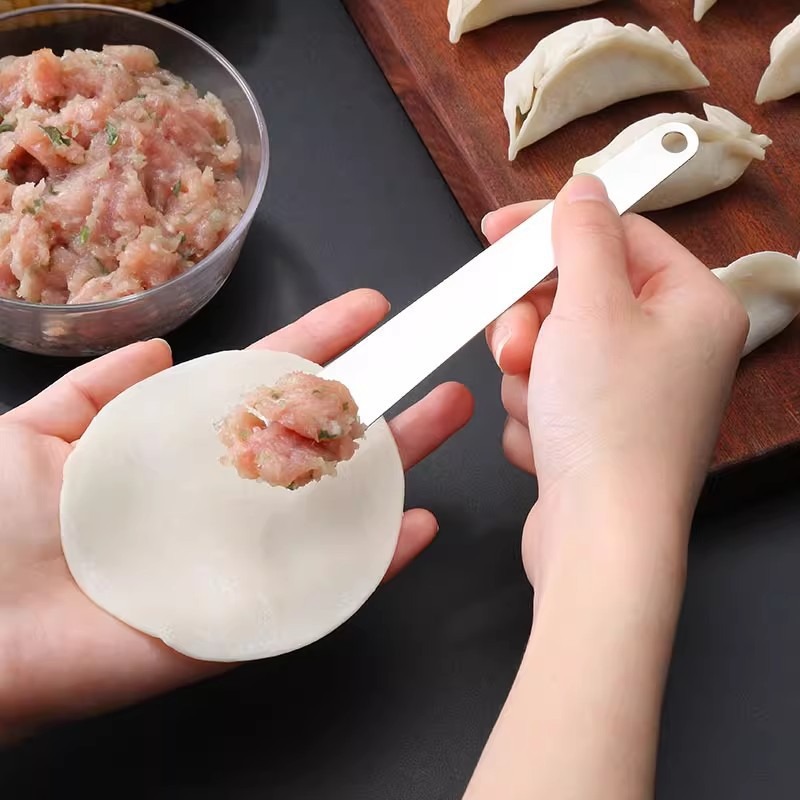 Dumplings scoop filling spoon stainless steel wonton wonton chaos…
