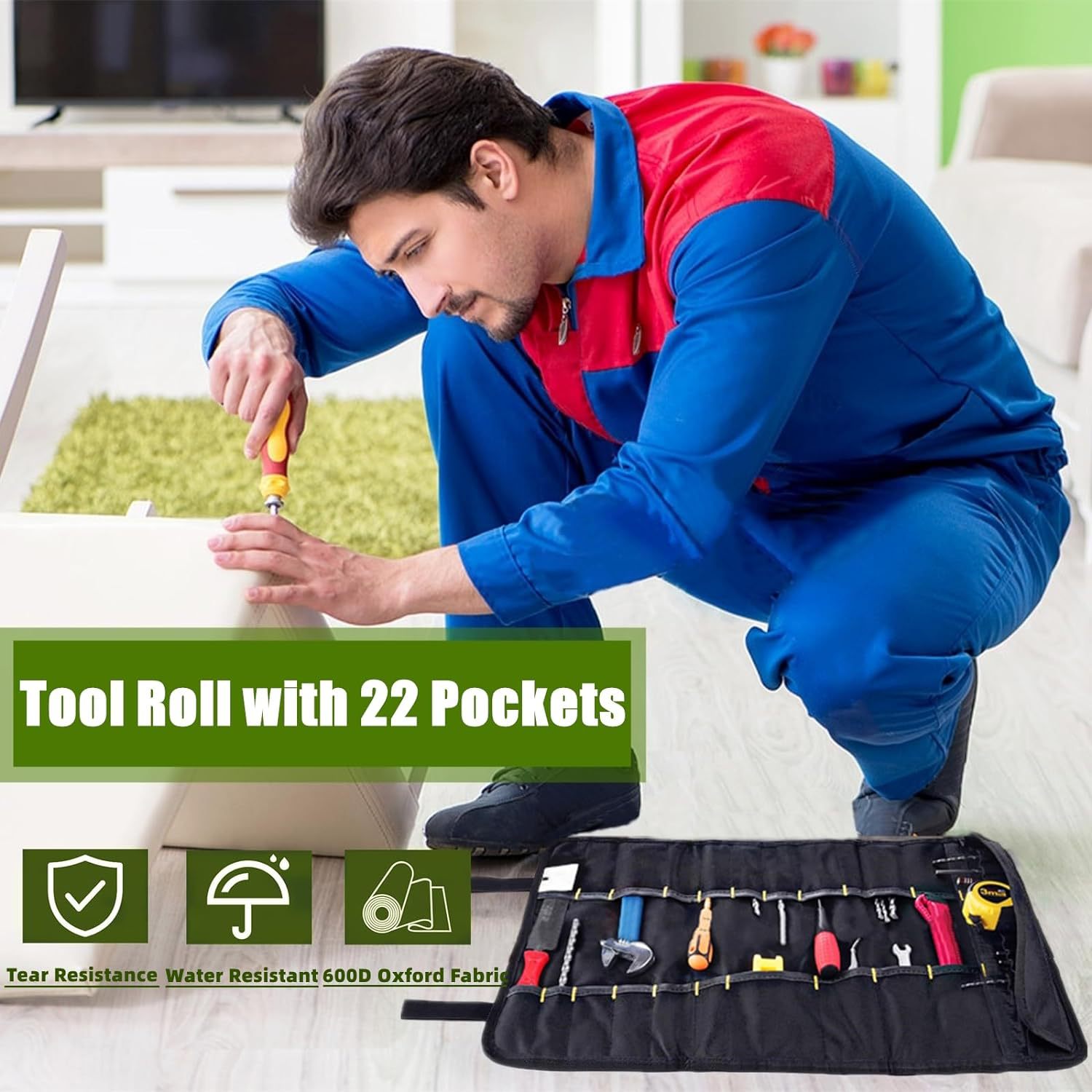 Wessleco hogar hardware kit portátil al aire libre camping picnic chef cuchillo bolsa