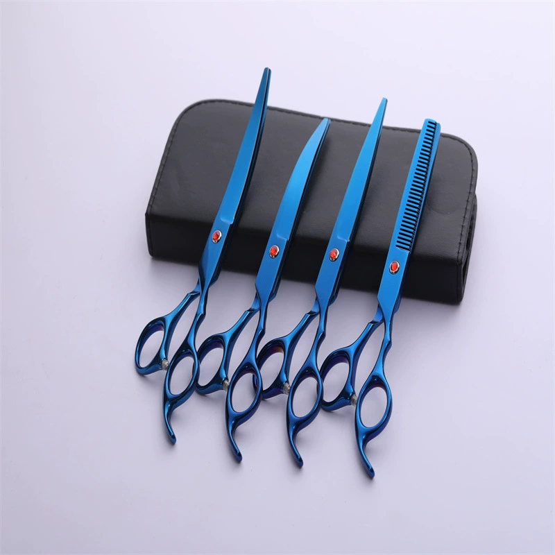 Набор ножниц для ухода и стрижки питомцев, специализированные ножницы для кошек и собак, волшебные изогнутые ножницы различных цветов.