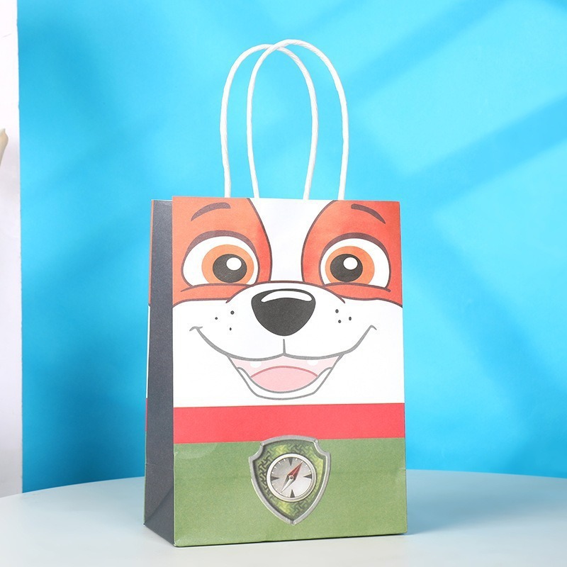 Bolsas de regalo de cumpleaños, bolsas de cartón cartón, bolsas de embalaje para llevar, bolsas de embalaje de regalo de fiesta para niños, bolsas de mano